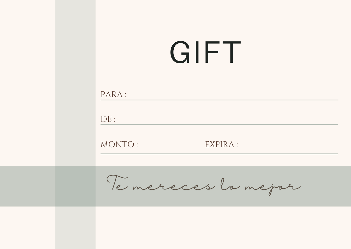 Gift Card I Tarjeta